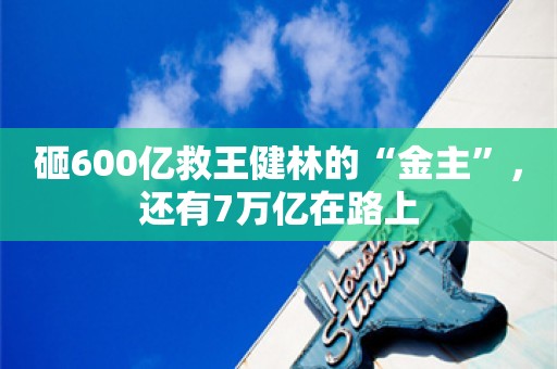 砸600亿救王健林的“金主”，还有7万亿在路上