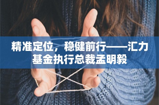 精准定位，稳健前行——汇力基金执行总裁孟明毅