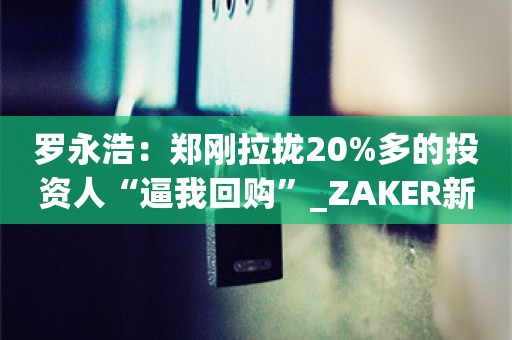 罗永浩：郑刚拉拢20%多的投资人“逼我回购”_ZAKER新闻