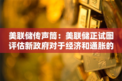 美联储传声筒：美联储正试图评估新政府对于经济和通胀的影响