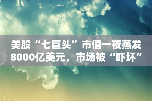 美股“七巨头”市值一夜蒸发8000亿美元，市场被“吓坏”