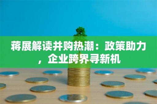 蒋展解读并购热潮：政策助力，企业跨界寻新机