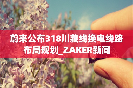 蔚来公布318川藏线换电线路布局规划_ZAKER新闻