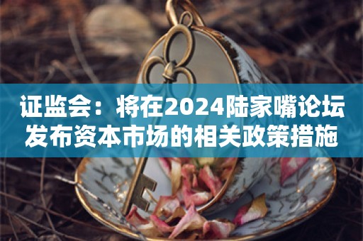 证监会：将在2024陆家嘴论坛发布资本市场的相关政策措施