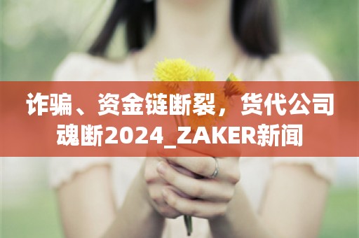 诈骗、资金链断裂，货代公司魂断2024_ZAKER新闻