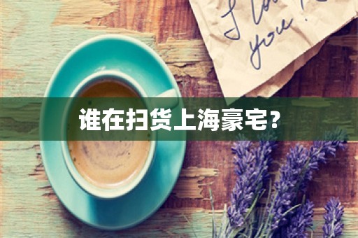 谁在扫货上海豪宅？