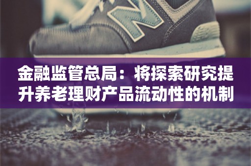 金融监管总局：将探索研究提升养老理财产品流动性的机制安排