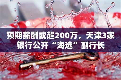 预期薪酬或超200万，天津3家银行公开“海选”副行长