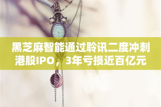 黑芝麻智能通过聆讯二度冲刺港股IPO，3年亏损近百亿元