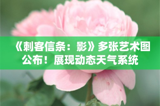  《刺客信条：影》多张艺术图公布！展现动态天气系统