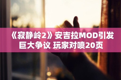  《寂静岭2》安吉拉MOD引发巨大争议 玩家对喷20页