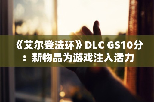  《艾尔登法环》DLC GS10分：新物品为游戏注入活力