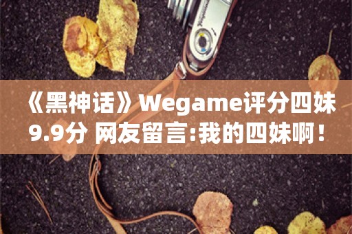  《黑神话》Wegame评分四妹9.9分 网友留言:我的四妹啊！