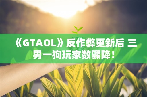  《GTAOL》反作弊更新后 三男一狗玩家数骤降！