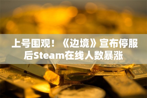  上号围观！《边境》宣布停服后Steam在线人数暴涨