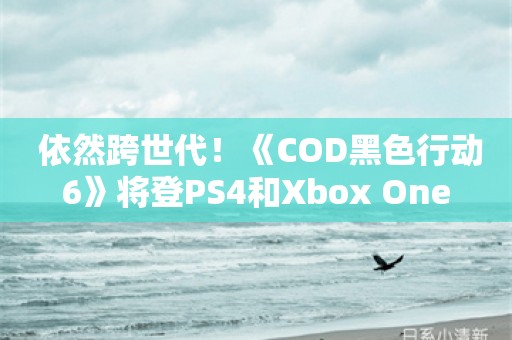  依然跨世代！《COD黑色行动6》将登PS4和Xbox One