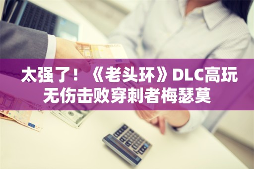  太强了！《老头环》DLC高玩无伤击败穿刺者梅瑟莫