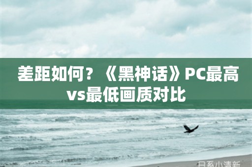  差距如何？《黑神话》PC最高vs最低画质对比