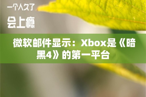  微软邮件显示：Xbox是《暗黑4》的第一平台