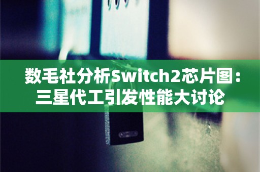  数毛社分析Switch2芯片图：三星代工引发性能大讨论