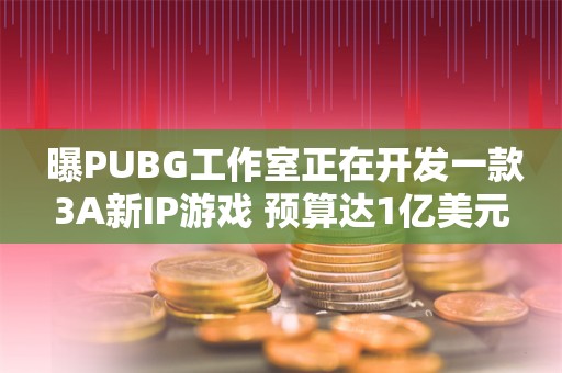  曝PUBG工作室正在开发一款3A新IP游戏 预算达1亿美元