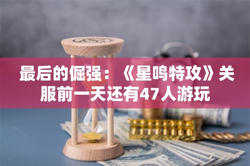  最后的倔强：《星鸣特攻》关服前一天还有47人游玩