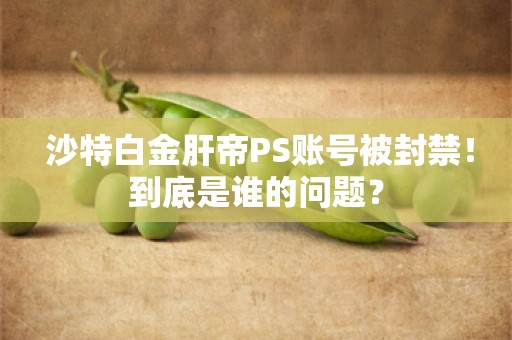  沙特白金肝帝PS账号被封禁！到底是谁的问题？