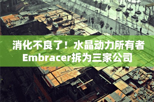  消化不良了！水晶动力所有者Embracer拆为三家公司