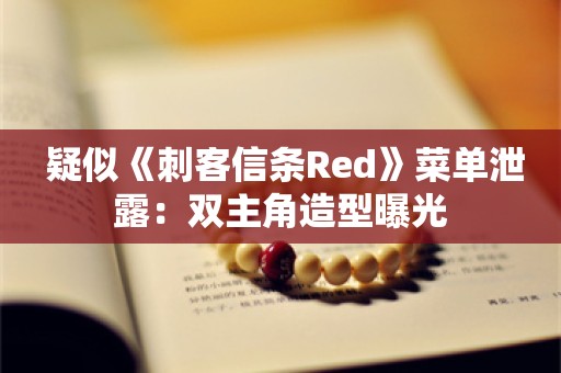  疑似《刺客信条Red》菜单泄露：双主角造型曝光