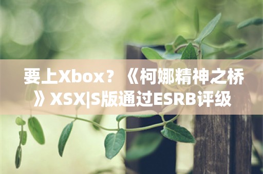  要上Xbox？《柯娜精神之桥》XSX|S版通过ESRB评级