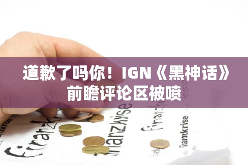  道歉了吗你！IGN《黑神话》前瞻评论区被喷