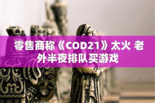  零售商称《COD21》太火 老外半夜排队买游戏