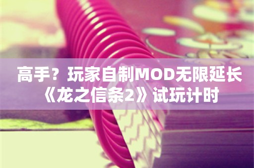  高手？玩家自制MOD无限延长《龙之信条2》试玩计时