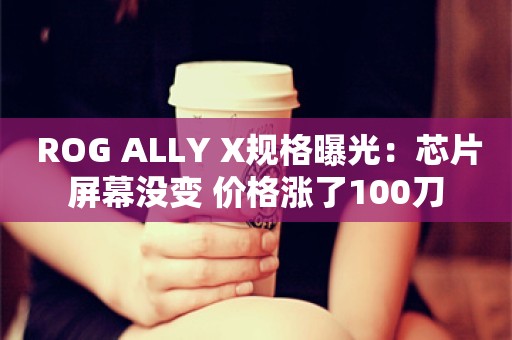  ROG ALLY X规格曝光：芯片屏幕没变 价格涨了100刀