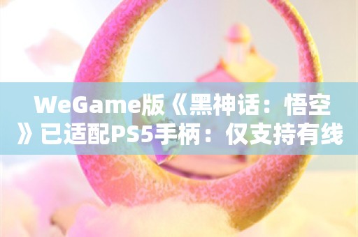  WeGame版《黑神话：悟空》已适配PS5手柄：仅支持有线连接