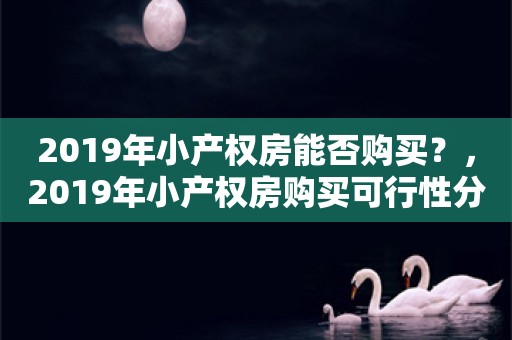 2019年小产权房能否购买？，2019年小产权房购买可行性分析