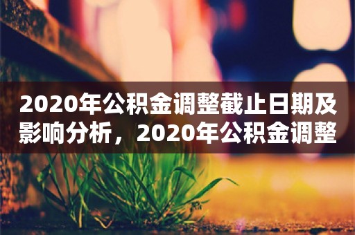 2020年公积金调整截止日期及影响分析，2020年公积金调整截止日期及影响深度分析