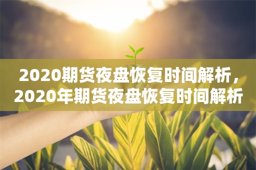 2020期货夜盘恢复时间解析，2020年期货夜盘恢复时间解析