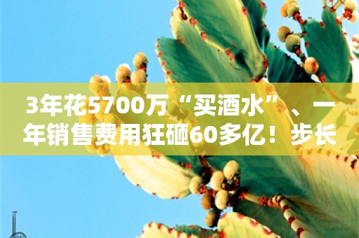 3年花5700万“买酒水”、一年销售费用狂砸60多亿！步长制药钱去哪了？