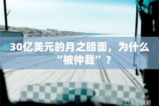 30亿美元的月之暗面，为什么“被仲裁”？