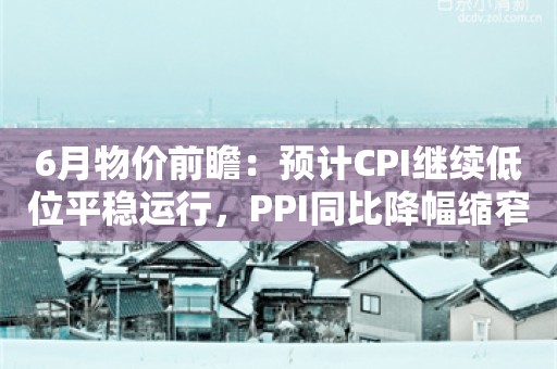 6月物价前瞻：预计CPI继续低位平稳运行，PPI同比降幅缩窄