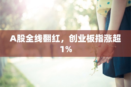 A股全线翻红，创业板指涨超1%