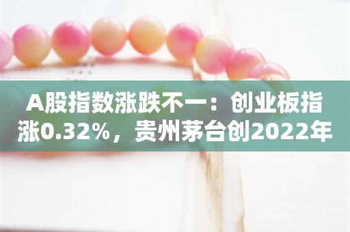 A股指数涨跌不一：创业板指涨0.32%，贵州茅台创2022年11月以来新低