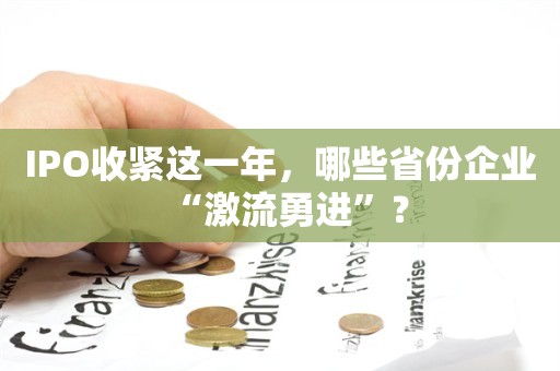 IPO收紧这一年，哪些省份企业“激流勇进”？