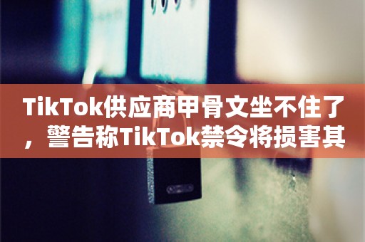 TikTok供应商甲骨文坐不住了，警告称TikTok禁令将损害其财务业绩