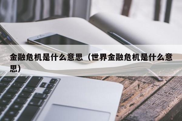 金融危机是什么意思（世界金融危机是什么意思）