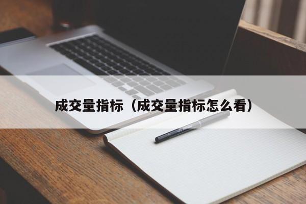 成交量指标（成交量指标怎么看）