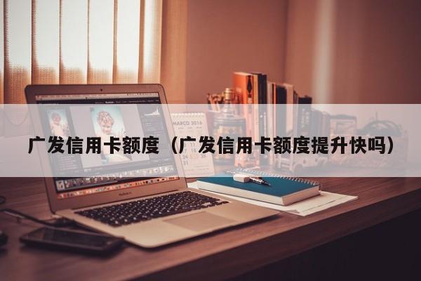 广发信用卡额度（广发信用卡额度提升快吗）