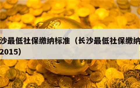 长沙最低社保缴纳标准（长沙最低社保缴纳标准2015）