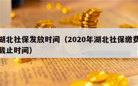 湖北社保发放时间（2020年湖北社保缴费截止时间）